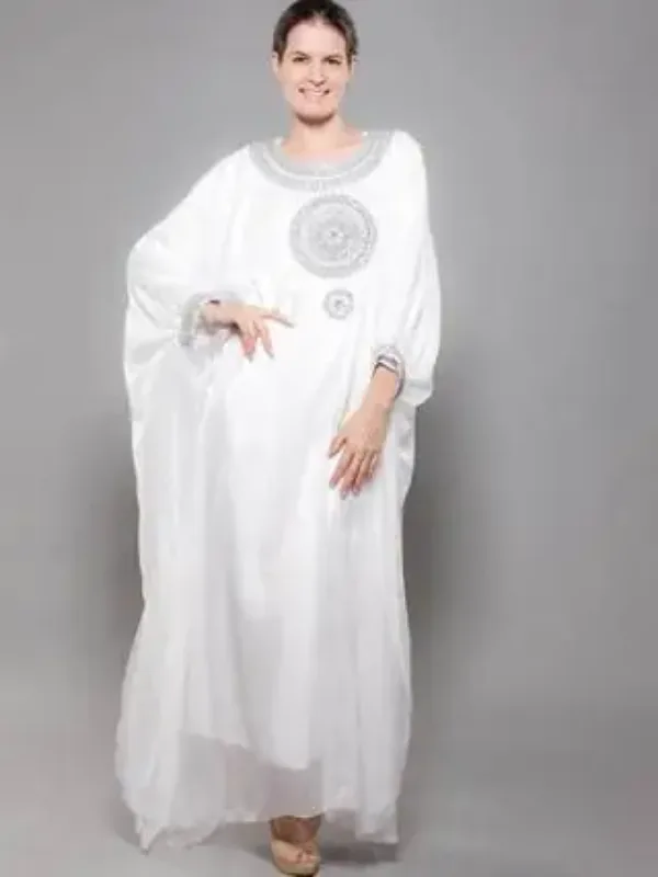 Picture of Radhe Designer Black Cotton Kaftan Dress for Women - F8179