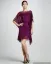 Picture of Multicolor Georgette Kaftan Dress for Women - Plain Festival Ready Style