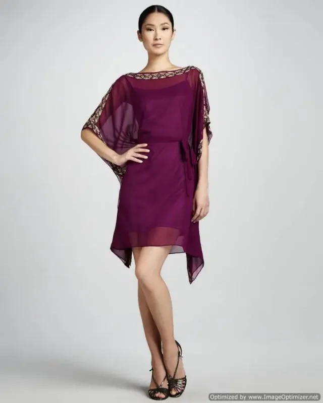 Picture of Radhe Designer Multicolor Georgette Kaftan Dress for Women - F8173