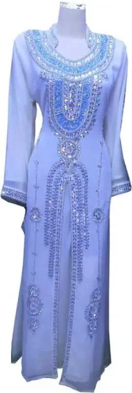 Picture of Radhe Designer Multicolor Georgette Kaftan Dress for Women - F8207