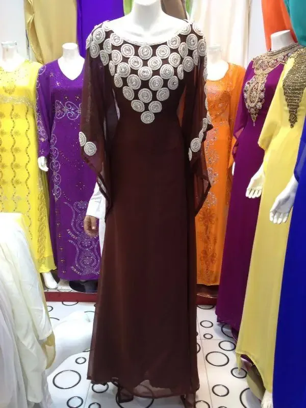 Picture of Radhe Designer Multicolor Georgette Kaftan Dress for Women - F8220