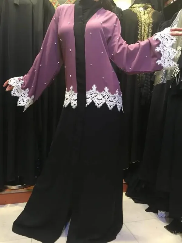 Picture of Radhe Designer Purple Georgette Kaftan Dress for Women - F8221