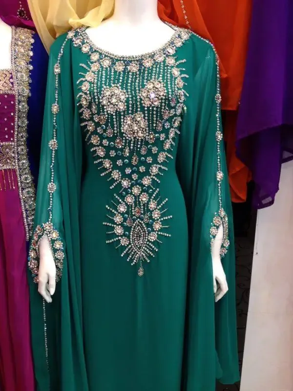Picture of Radhe Designer Multicolor Georgette Kaftan Dress for Women - F8226