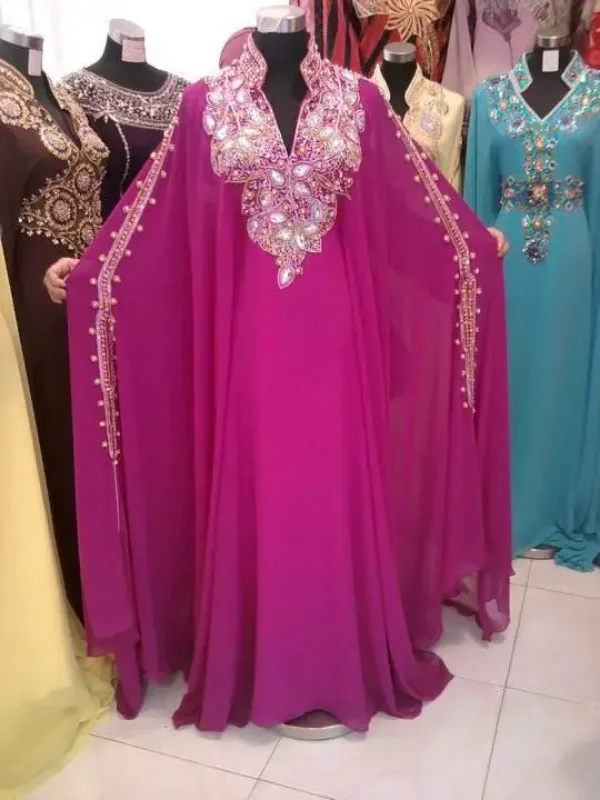 Picture of Radhe Designer Black Georgette Kaftan Dress for Women - F8247