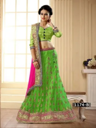 Picture of indian partywear wedding traditional lehenga choli boll