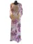 Picture of Multicolor Georgette Kaftan Dress for Women - Beaded Contemporary Ethnic Style