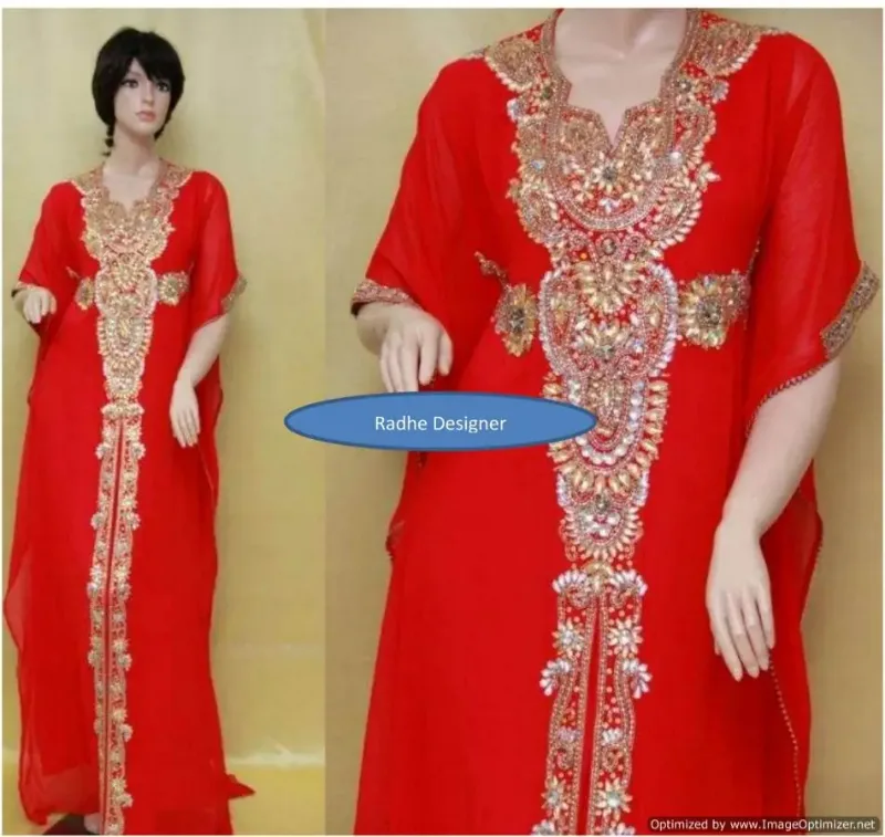 Picture of Radhe Designer Blue Georgette Kaftan Dress for Women - F8246