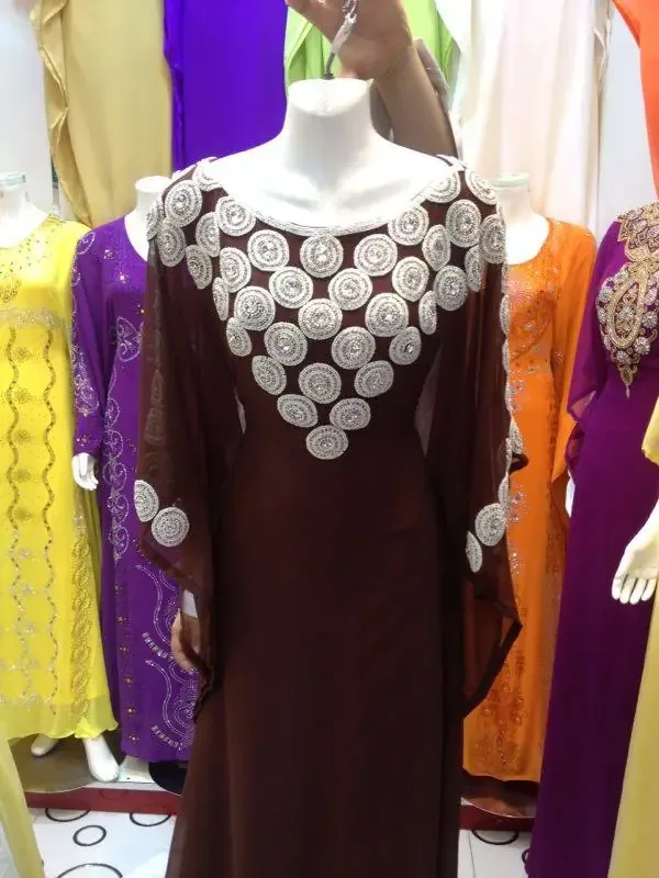 Picture of Radhe Designer Multicolor Georgette Kaftan Dress for Women - F8237