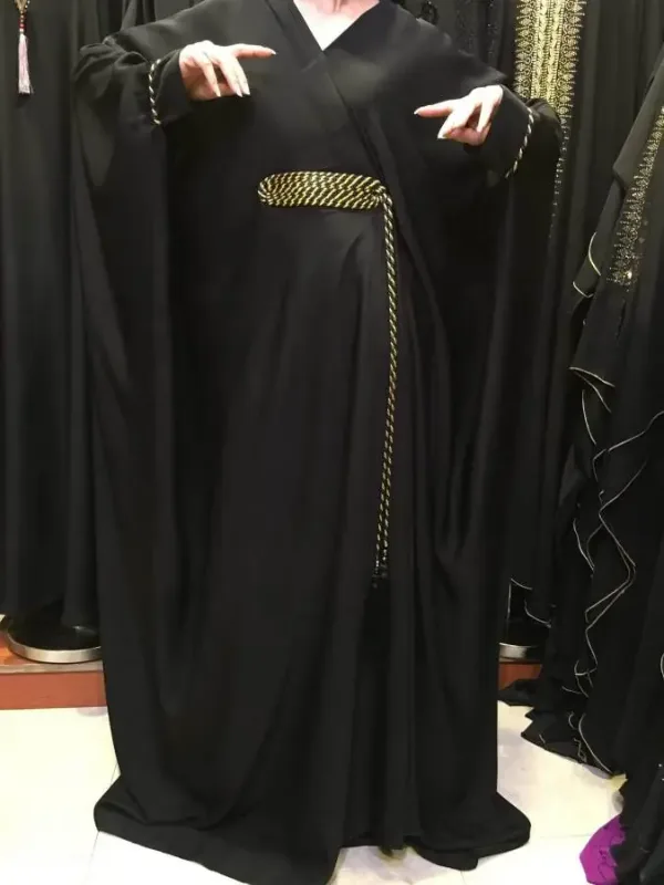 Picture of Radhe Designer Black Georgette Kaftan Dress for Women - F8421