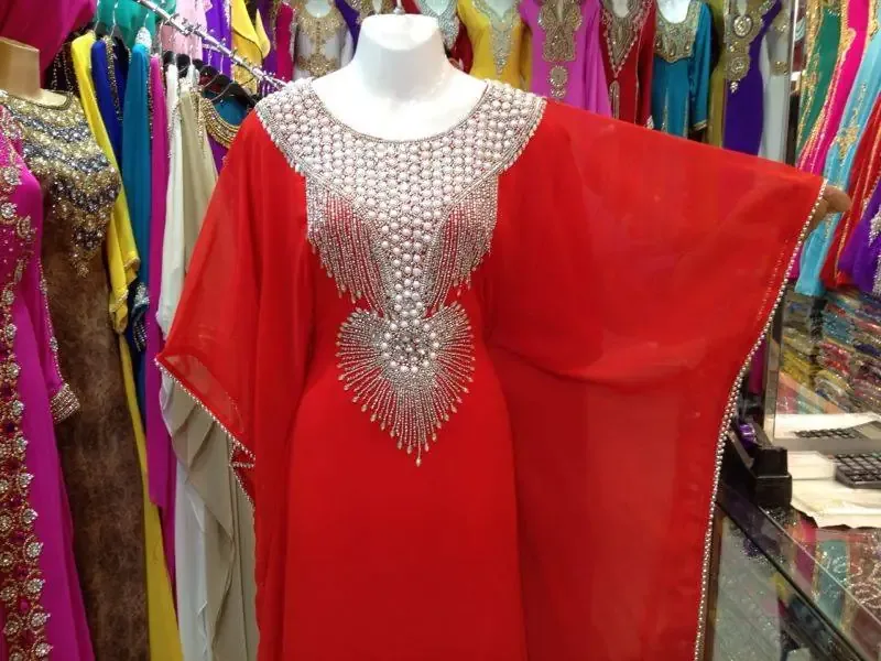 Picture of Radhe Designer Multicolor Georgette Kaftan Dress for Women - F8245