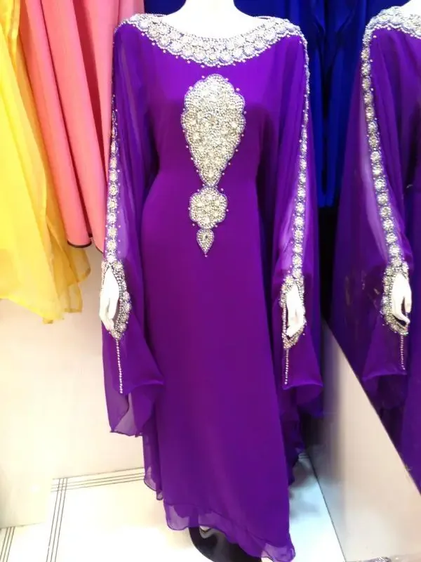 Picture of Radhe Designer Multicolor Georgette Kaftan Dress for Women - F8241