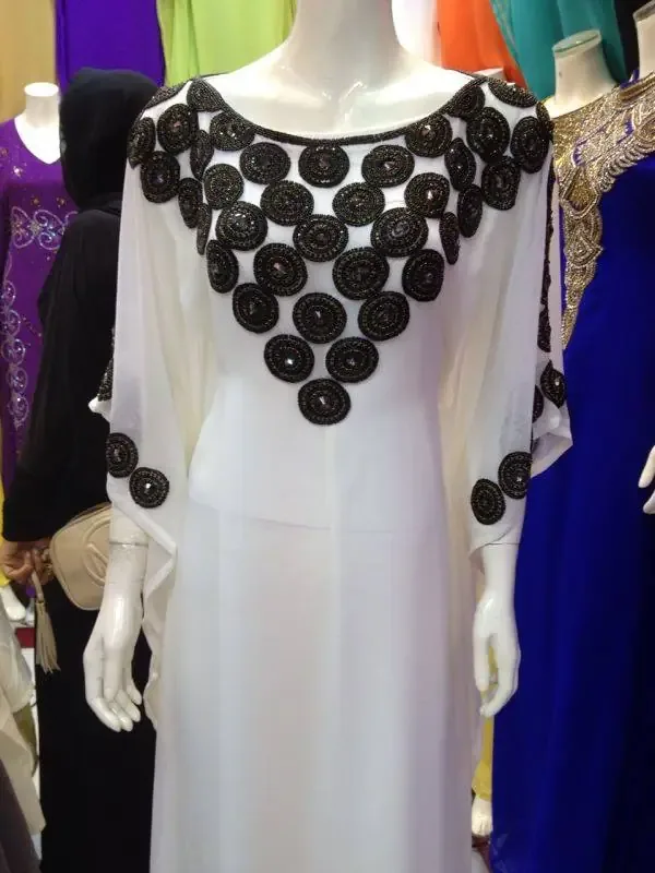 Picture of Radhe Designer Black Georgette Kaftan Dress for Women - F8264