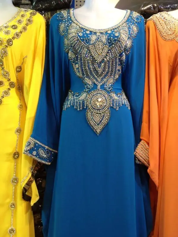Picture of Radhe Designer Multicolor Georgette Kaftan Dress for Women - F8258