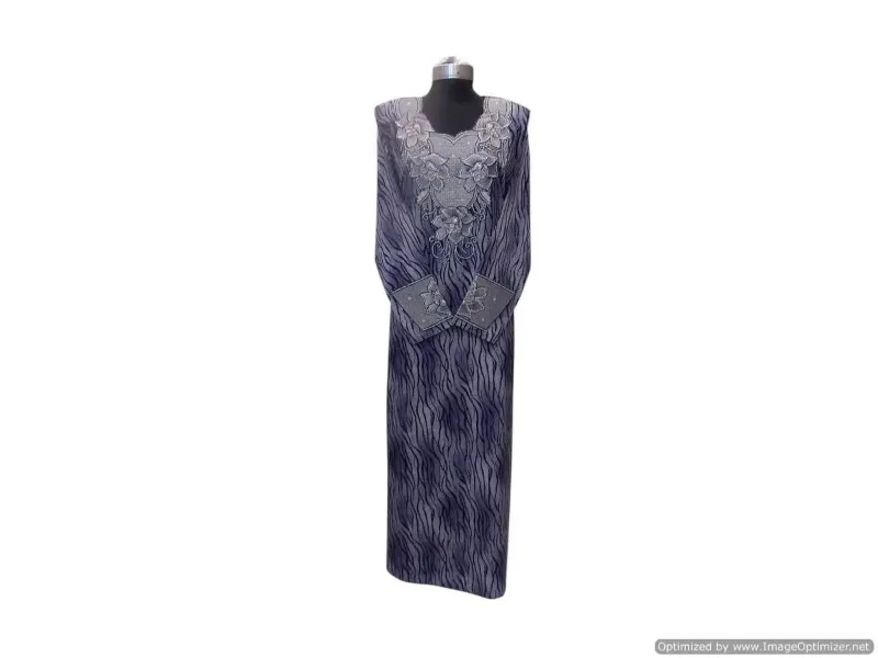 Picture of Multicolor Georgette Kaftan Dress for Women - Printed Festival Ready Style