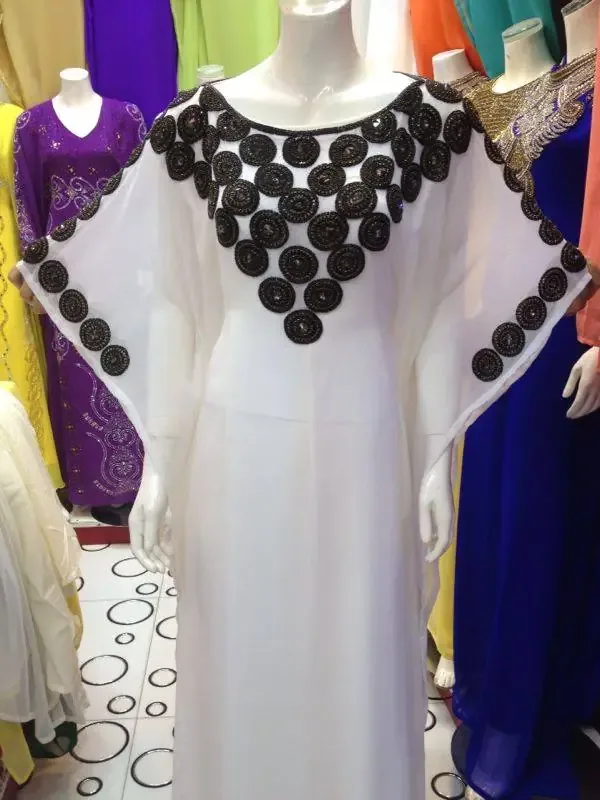 Picture of Radhe Designer Black Georgette Kaftan Dress for Women - F8253