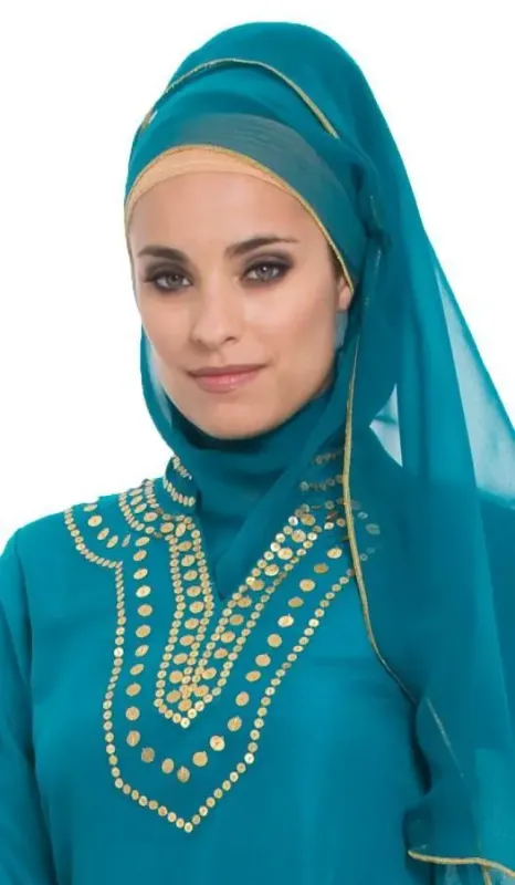 Picture of Radhe Designer Blue Georgette Kaftan Dress for Women - F8280