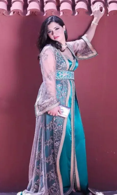 Picture of Radhe Designer Multicolor Georgette Kaftan Dress for Women - F8271