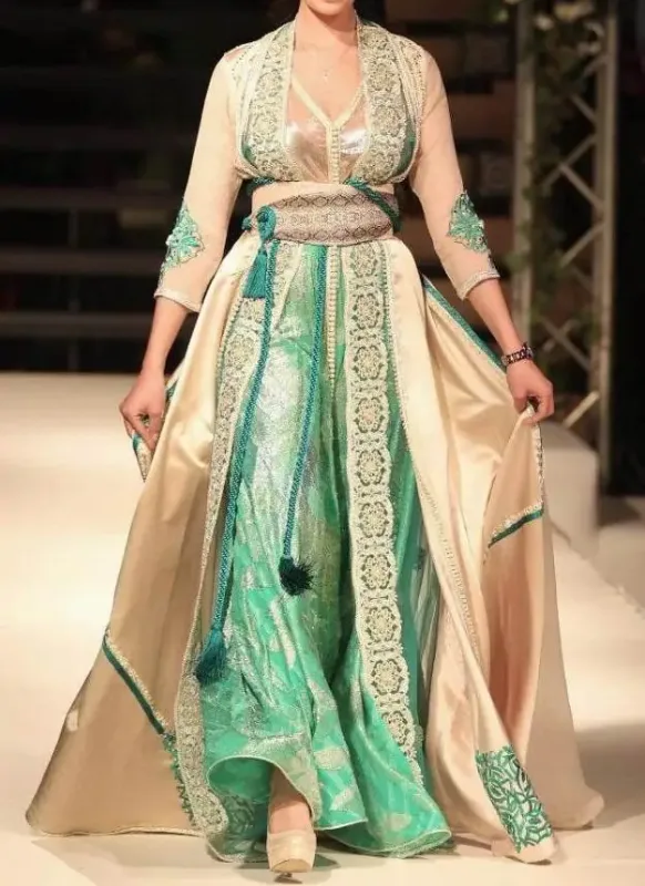 Picture of Radhe Designer Multicolor Georgette Kaftan Dress for Women - F8295