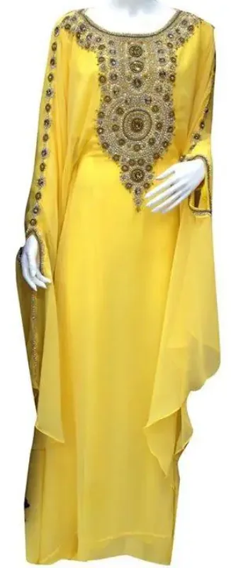 Picture of Radhe Designer Multicolor Georgette Kaftan Dress for Women - F8292