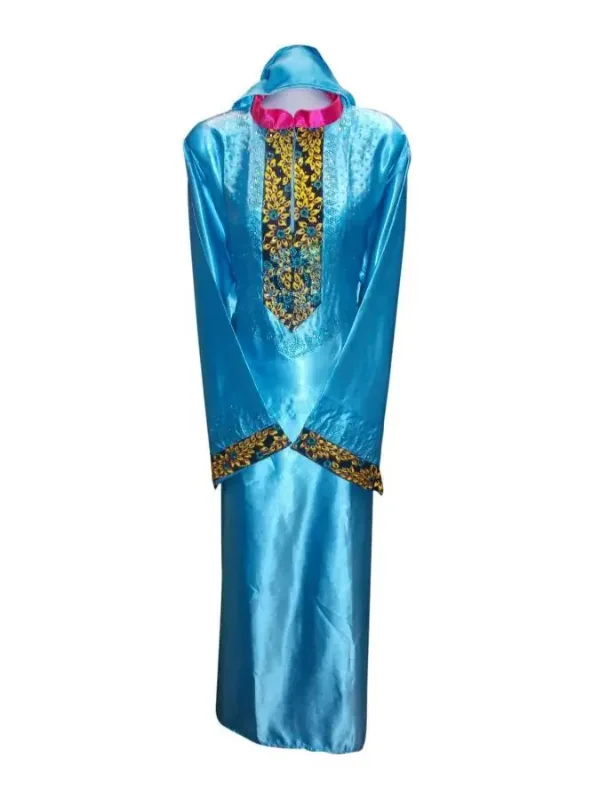 Picture of Multicolor Georgette Kaftan Dress for Women - Flared Contemporary Ethnic Style