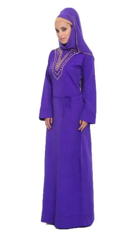 Picture of Radhe Designer Purple Georgette Kaftan Dress for Women - F8306