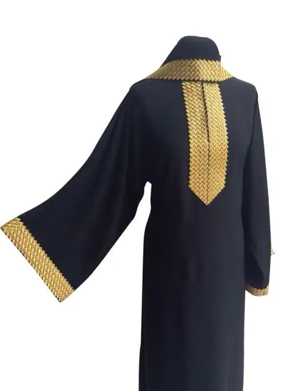 Picture of Multicolor Georgette Kaftan Dress for Women - Bordered Modern Party Style