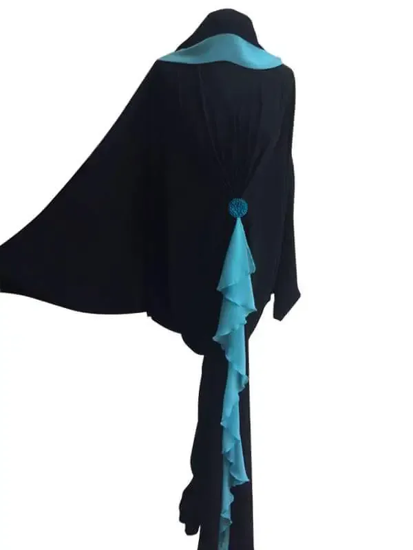 Picture of Multicolor Georgette Kaftan Dress for Women - Layered Formal Occasion Style