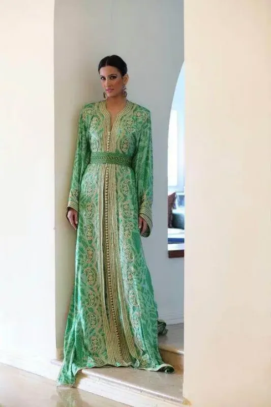 Picture of Radhe Designer Multicolor Georgette Kaftan Dress for Women - F8345