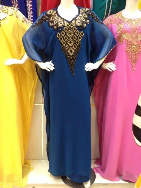 Picture of Radhe Designer Black Georgette Kaftan Dress for Women - F8251