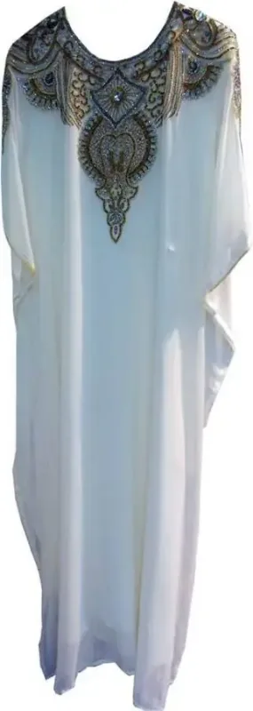 Picture of Radhe Designer Blue Georgette Kaftan Dress for Women - F8178