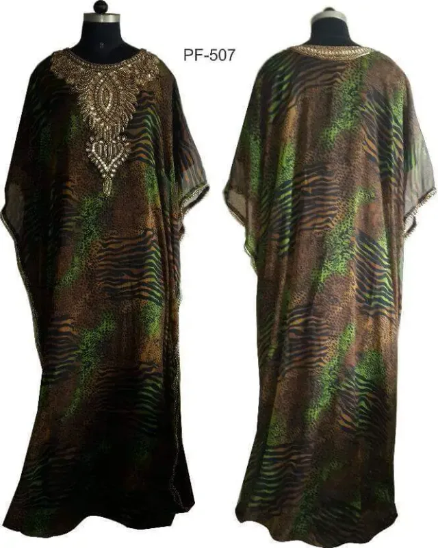 Picture of Radhe Designer Multicolor Georgette Kaftan Dress for Women - F4502