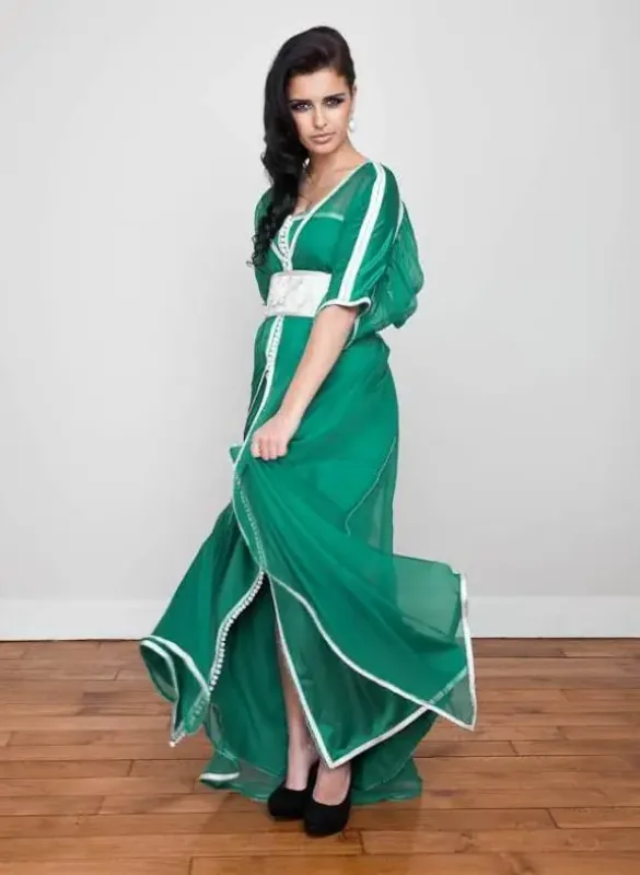 Picture of Radhe Designer Multicolor Georgette Kaftan Dress for Women - F8413