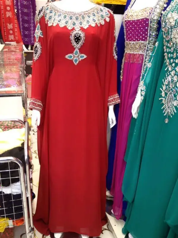 Picture of Radhe Designer Black Georgette Kaftan Dress for Women - F8230