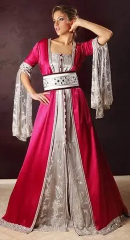 Picture of Radhe Designer Multicolor Georgette Kaftan Dress for Women - F8495