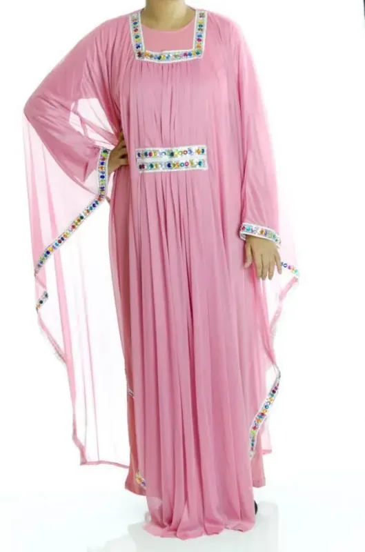 Picture of Radhe Designer Black Georgette Kaftan Dress for Women - F8406