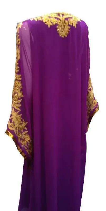 Picture of Radhe Designer White Georgette Kaftan Dress for Women - F8205
