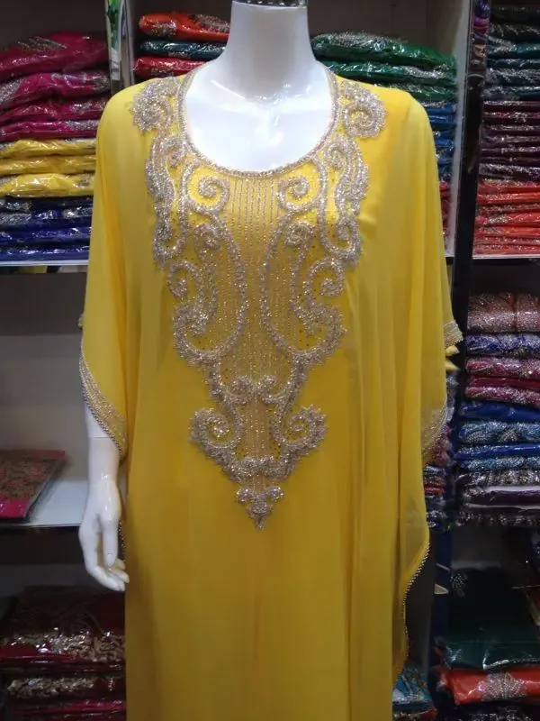 Picture of Radhe Designer Multicolor Georgette Kaftan Dress for Women - F8262