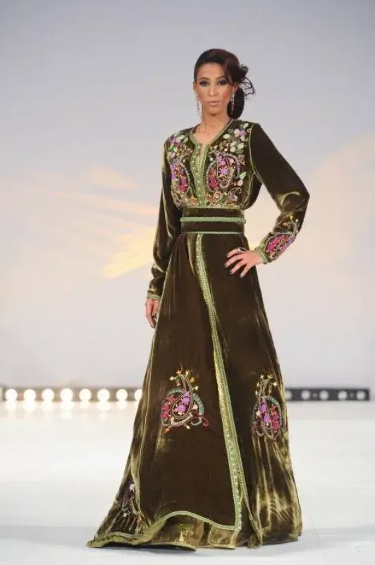 Picture of Radhe Designer Multicolor Georgette Kaftan Dress for Women - F8275