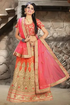 Picture of fancy indian lehenga choli wedding events ceremony part