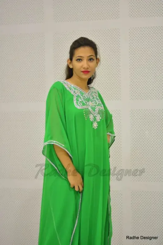 Picture of Radhe Designer Blue Georgette Kaftan Dress for Women - Y440