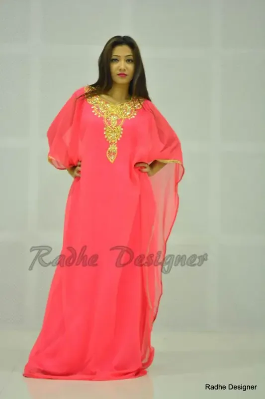 Picture of Radhe Designer Purple Georgette Kaftan Dress for Women - Y517