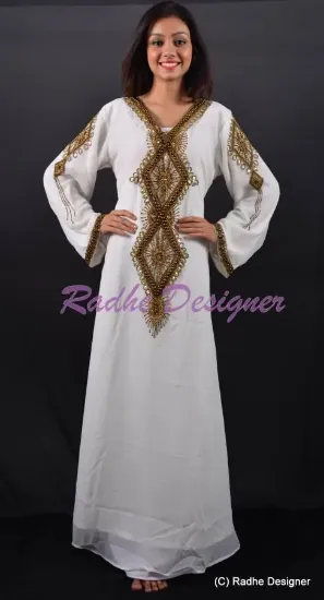 Picture of buy this modest maxi gown modern hand embroidery dubai 