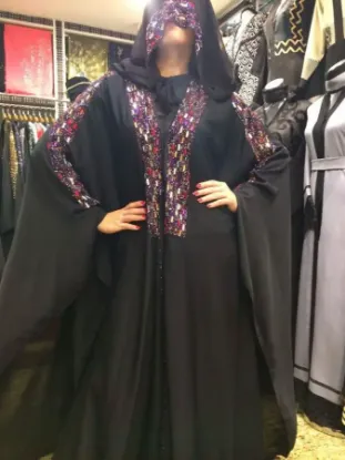 Picture of buy this modest maxi gown modern hand embroidery dubai 