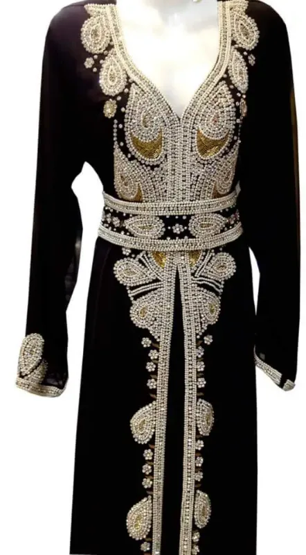 Picture of Radhe Designer Multicolor Georgette Kaftan Dress for Women - F2388