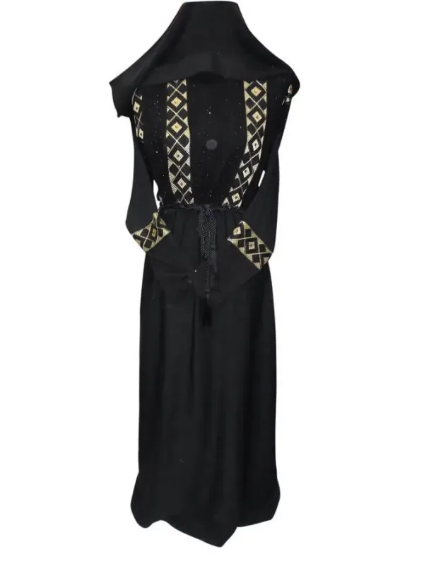 Picture of Multicolor Georgette Kaftan Dress for Women - Thread Work Relaxed Fit Style
