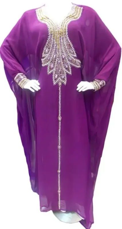 Picture of Radhe Designer Blue Georgette Kaftan Dress for Women - F8144