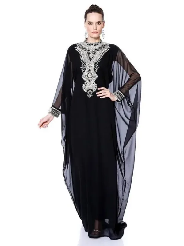 Picture of Radhe Designer Multicolor Georgette Kaftan Dress for Women - F7935
