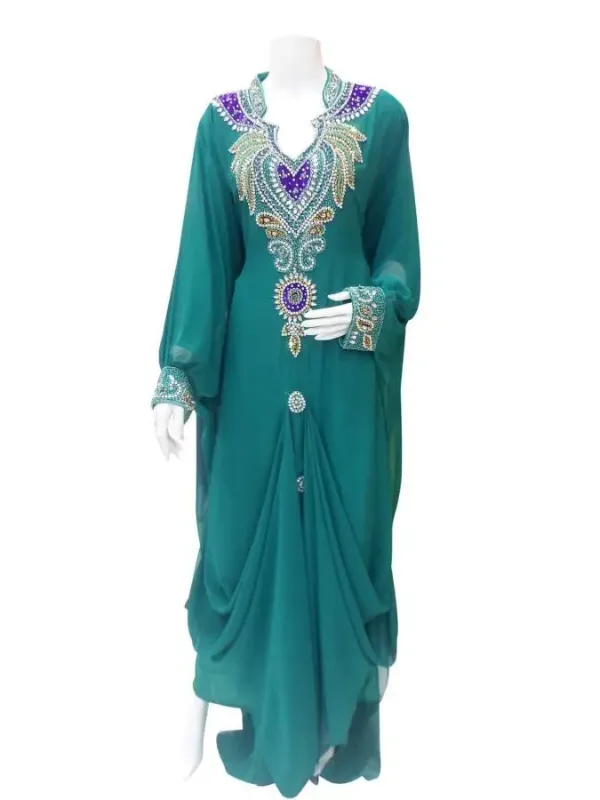 Picture of Radhe Designer Pink Cotton Kaftan Dress for Women - F3948