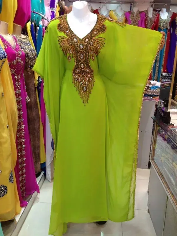 Picture of Radhe Designer Multicolor Georgette Kaftan Dress for Women - F7926