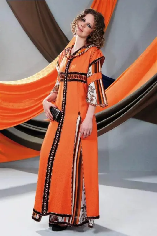 Picture of Radhe Designer Multicolor Georgette Kaftan Dress for Women - F7931